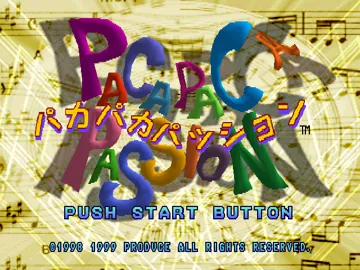 Paca Paca Passion (JP) screen shot title